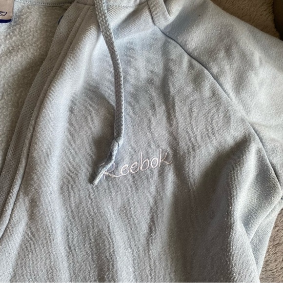 Vintage Y2K Reebok hoodie baby blue size S - Picture 6 of 11